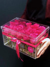 Crystal Box 15 розовых роз