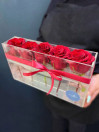 Crystal Box 5 красных роз