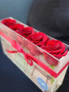 Crystal Box 5 красных роз